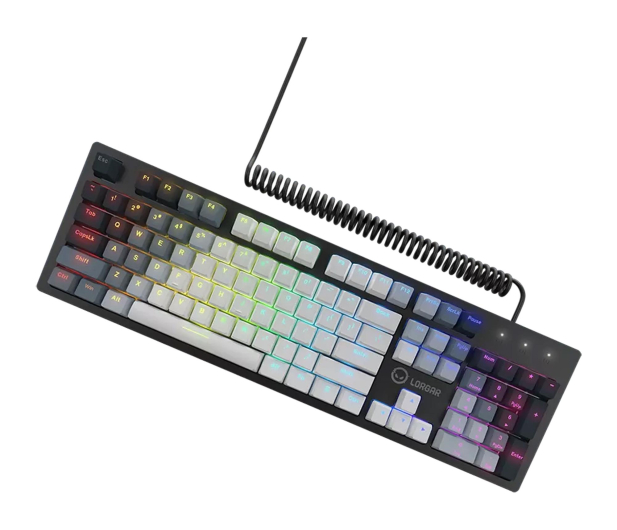 Lorgar Azar 514 RGB Biała LRG-GK514W-US - 1326962 - zdjęcie 3